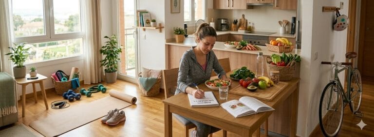 Aprende cómo empezar un estilo de vida saludable con nutrición y ejercicio con hábitos simples, alimentación equilibrada y rutinas fáciles.